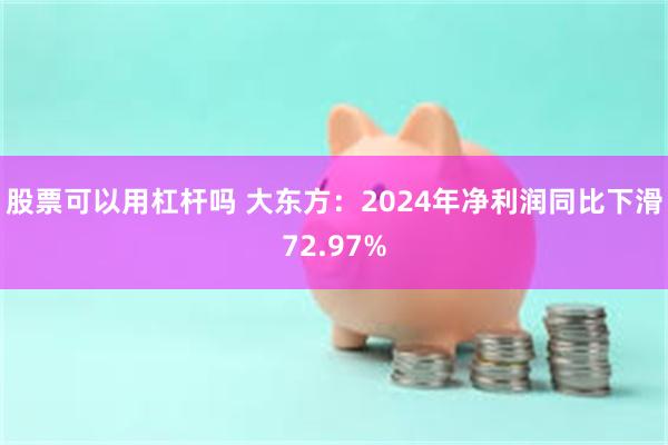 股票可以用杠杆吗 大东方：2024年净利润同比下滑72.97%