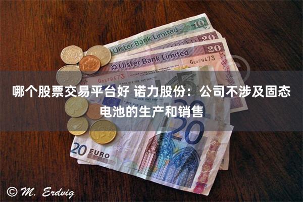 哪个股票交易平台好 诺力股份：公司不涉及固态电池的生产和销售